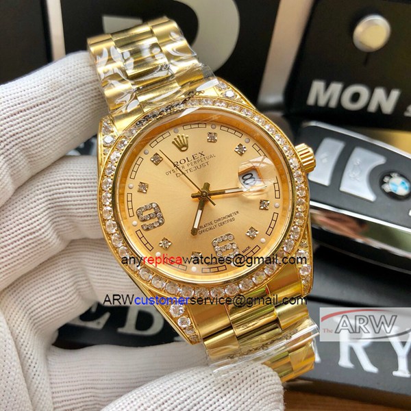 Yellow Gold Rolex Datejust II Watch - Swiss Quality Replica